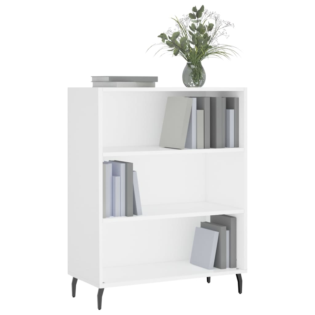 Shelf Cabinet White 69.5x32.5x90 cm Engineered Wood