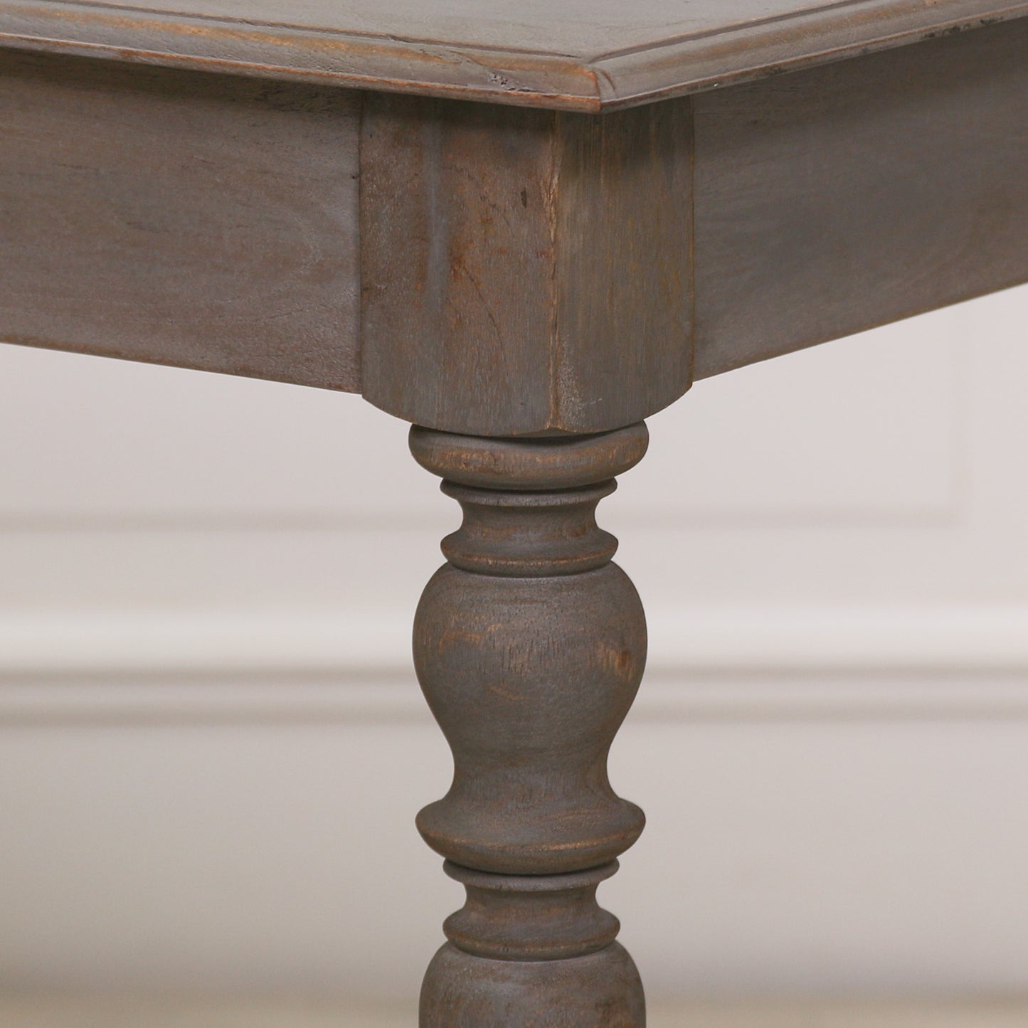 ֎Rustic Wooden Column Leg Console