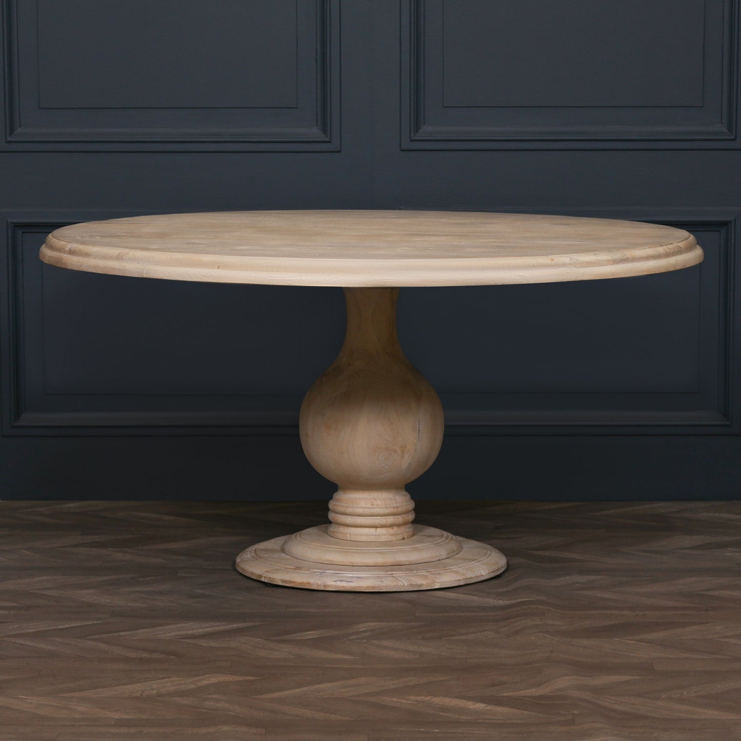 ֎Blanche Wooden Round Dining Table 152cm