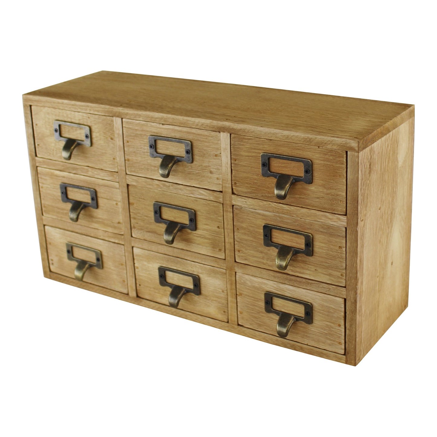 9 Drawer Triple Level Small Storage Unit, Trinket Drawers